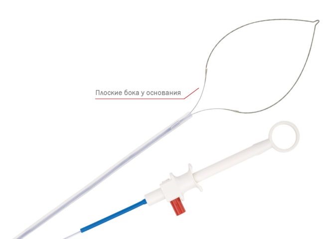 Петля поліпектомічна, симетрична, з плоскими боками, одноразова, діаметр 2,3 мм, довжина 230 см, ширина відкриття X = 10 / Y = 30 мм