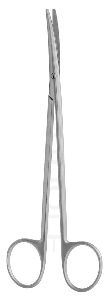 Ножиці дисекційні Metzenbaum, зігнуті, 23 см