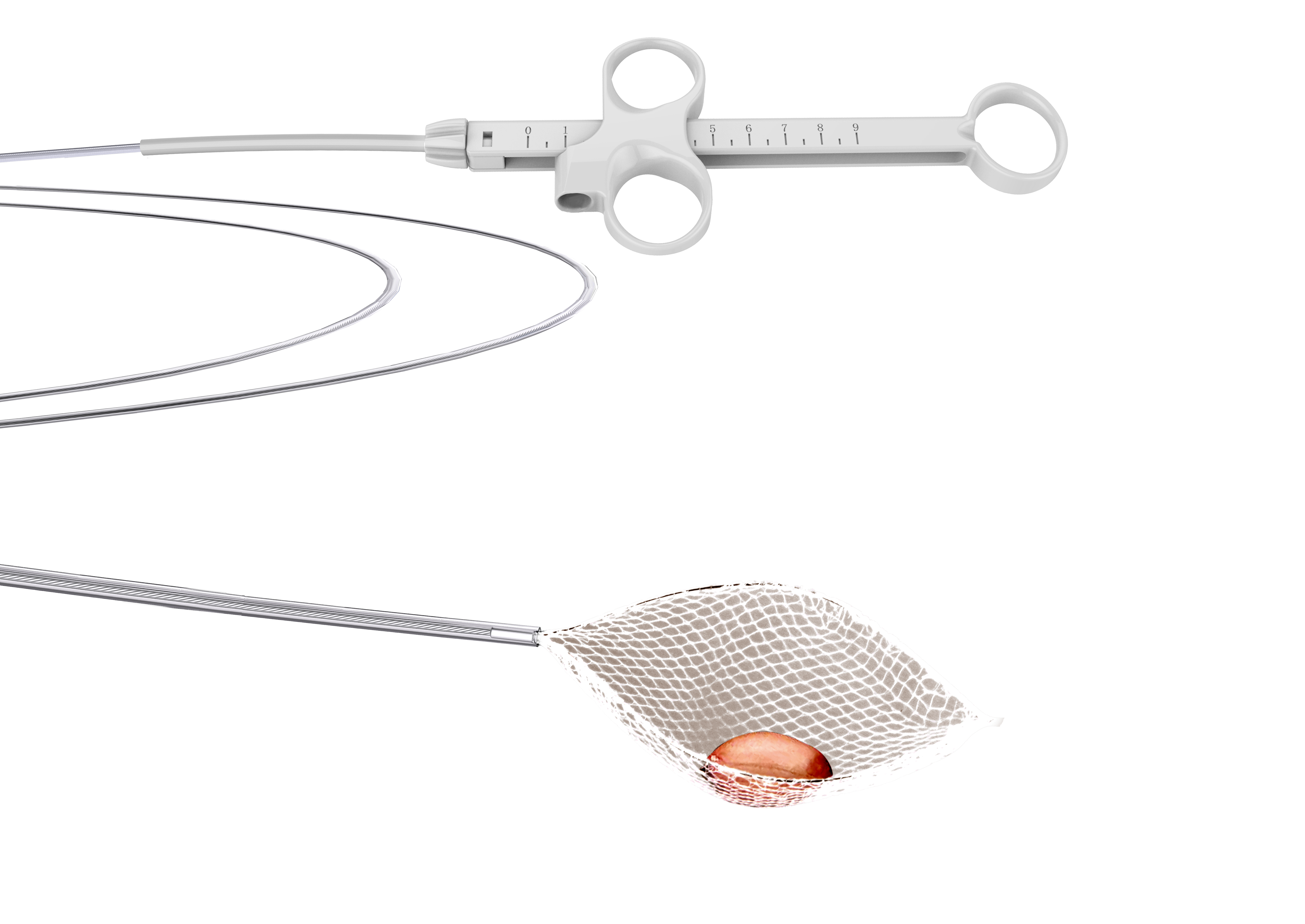 Захват для видалення чужорідних тіл із сачком, одноразовий, діаметр 1,8 мм, ширина відкриття 25x55 мм, довжина 160 см